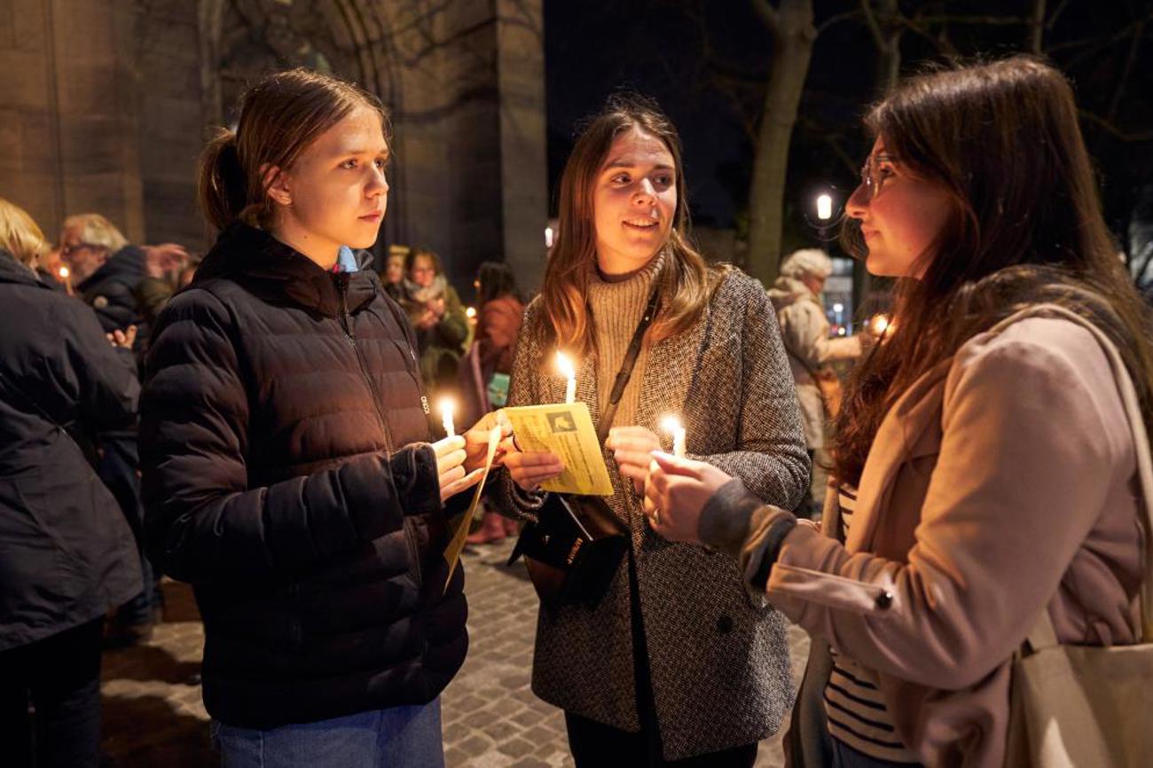 Viele junge Gesichter: Solidarität ist keine Frage des Alters.